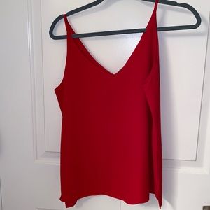 Bright Red Tank Blouse